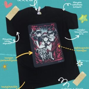 Playera Unisex - Transfer Imagen Carta