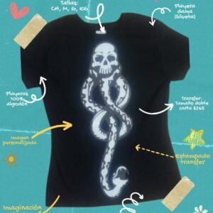 Playera Dama - Transfer Imagen Doble Carta