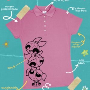 Playera Tipo Polo - DTF