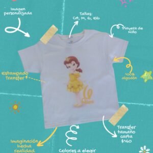 Playera Niño - Transfer Imagen Carta