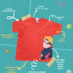 Playera Niño - Transfer Imagen Doble Carta