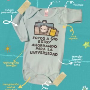 Mameluco Bebe - Transfer Imagen Carta