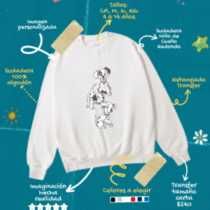 Sudadera Niño - Transfer Imagen Carta